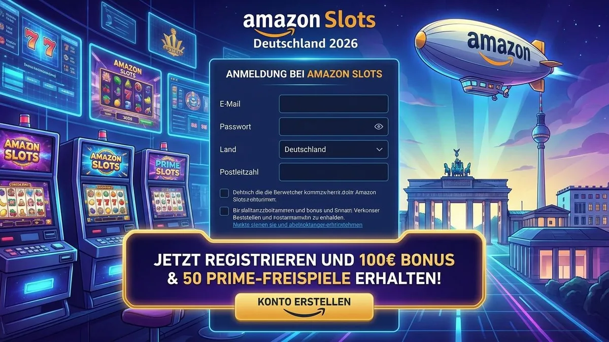 Registrierung mit Bonus bei Amazon Slots
